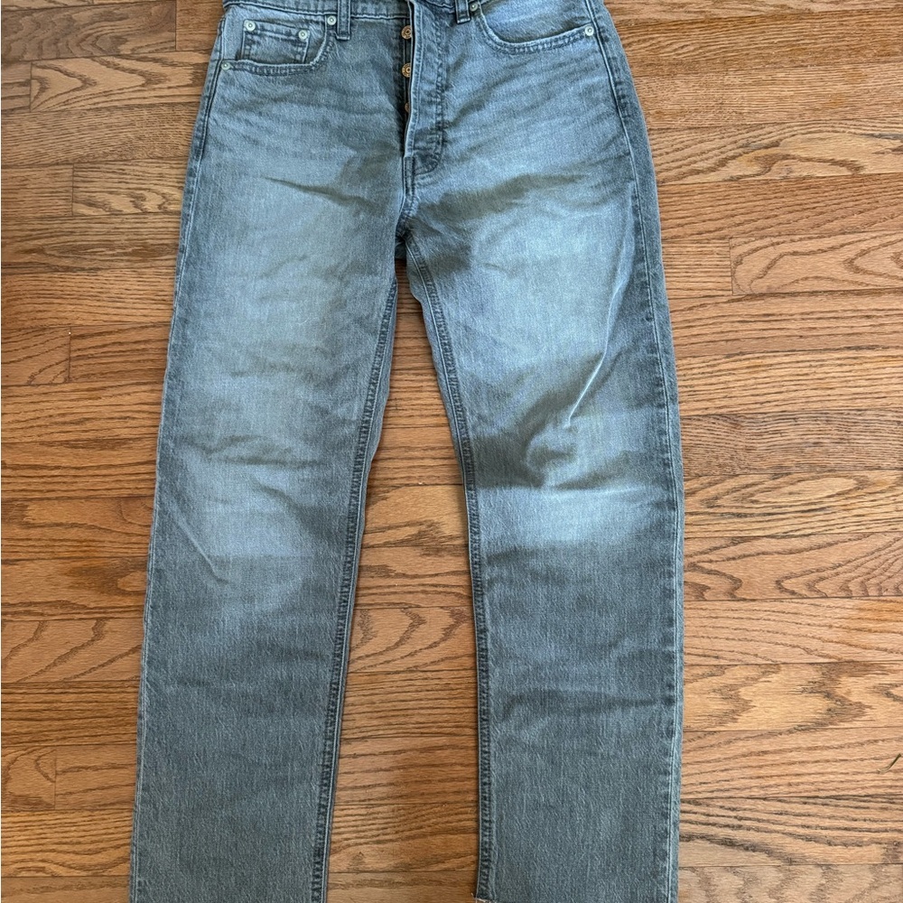 GAP Men's Straight Fit Jeans in Light Blue